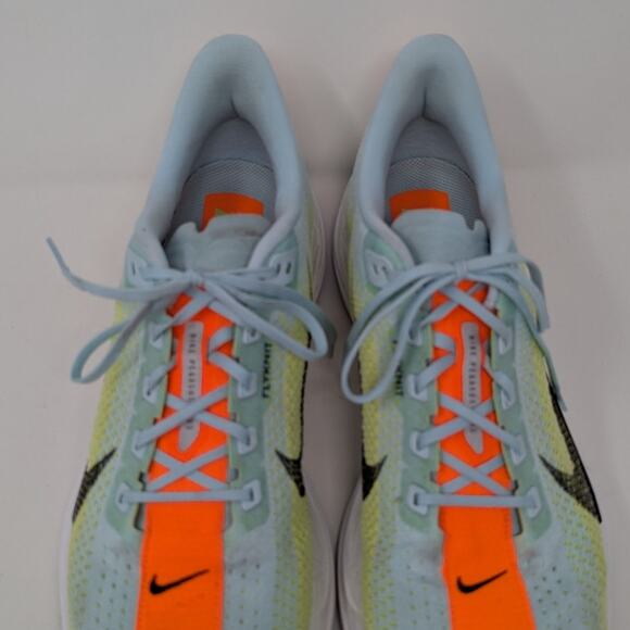Nike Pegasus Plus Sneaker Running Shoe Glacier Blue Light Lemon Twist Life Lime - Picture 8 of 10